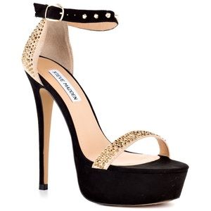 Steve Madden “Reality” Gold Heels